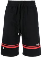 GCDS short de sport à logo imprimé - Noir