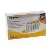 Medela Set 3 Melkflesjes Bedrukt 150ml - thumbnail