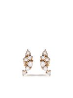 Mizuki puces d'oreilles Sea of Beauty en or jaune 14ct ornées de diamants