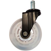 LC-Power LC-CASTERS-7BW-SPEED bureaustoelonderdeel Wit Kunststof, Rubber Zwenkwielen