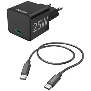 Hama USB-oplader 25 W Binnen, Thuis Uitgangsstroom (max.) 3000 mA Aantal uitgangen: 1 x USB-C