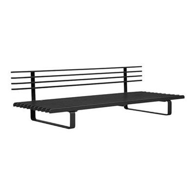 HKliving Lounge Tuinbank - Zwart