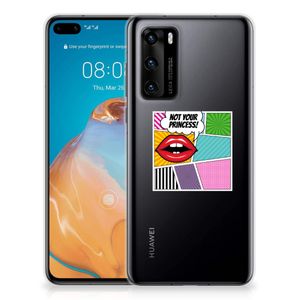 Huawei P40 Silicone Back Cover Popart Princess