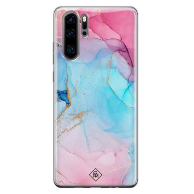Huawei P30 Pro siliconen hoesje - Marble colorbomb