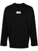 MM6 Maison Margiela t-shirt en coton à patch signature - Noir