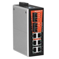 Weidmüller 1241020000 netwerk-switch Managed Fast Ethernet (10/100) Zwart, Grijs, Oranje, Zilver - thumbnail