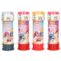 10x Shimmer and Shine bellenblaas flesjes met bal spelletje in dop 60 ml voor kinderen