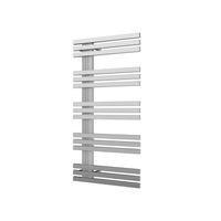 Designradiator Plieger Inox Suono Destra Middenaansluiting 100x50 cm 464 Watt Inox-Look