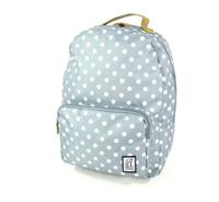 Classic Backpack White dots allover Grijs