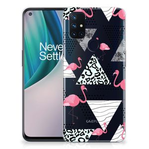 OnePlus Nord N10 5G TPU Hoesje Flamingo Triangle