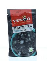 Venco Zoute drop suikervrij (100 gr) - thumbnail