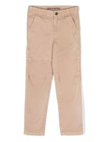 Zadig & Voltaire Kids pantalon droit à patch logo - Tons neutres