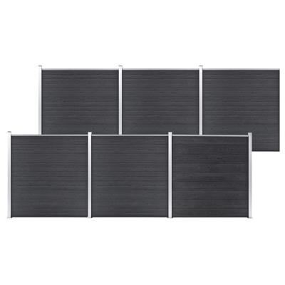 vidaXL Schutting 1045x186 cm HKC grijs