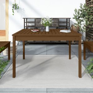 Tuintafel 121x82,5x76 cm massief grenenhout honingbruin