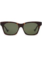 Gucci Eyewear lunettes de soleil à monture rectangulaire - Vert