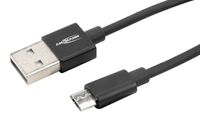 Ansmann Micro-USB-kabel | 200 cm | met aluminium behuizing - 1700-0077 1700-0077 - thumbnail