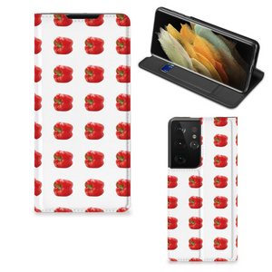 Samsung Galaxy S21 Ultra Flip Style Cover Paprika Red