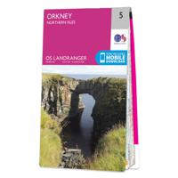 Wandelkaart - Topografische kaart 005 Landranger Orkney - Northern Isl - thumbnail