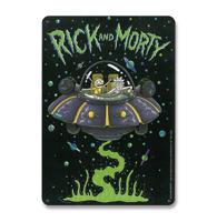 Rick & Morty Tin Sign Spaceship 15 X 21 Cm