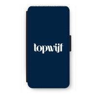 Topwijf Navy: iPhone 8 Plus Flip Hoesje