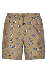 Dolce & Gabbana short de bain à imprimé graphique - Marron