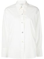 Vince chemise nouée au dos à manches longues - Blanc