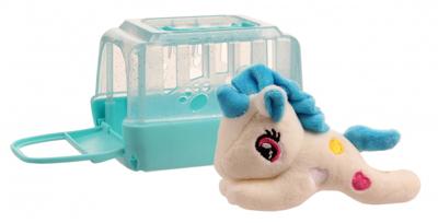 LG Imports paard met hok blauw 11 cm LG Imports paard met hok blauw 11 cm