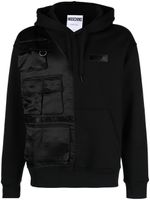 Moschino hoodie à design asymétrique - Noir