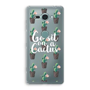 Cactus quote: Sony Xperia XZ2 Compact Transparant Hoesje