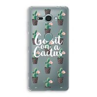 Cactus quote: Sony Xperia XZ2 Compact Transparant Hoesje - thumbnail