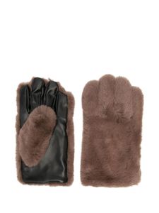 STAND STUDIO gants Carmen en fourrure artificielle - Marron