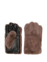 STAND STUDIO gants Carmen en fourrure artificielle - Marron - thumbnail