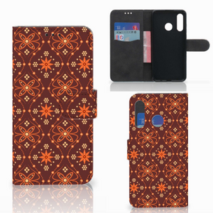 Huawei P30 Lite (2020) Telefoon Hoesje Batik Brown