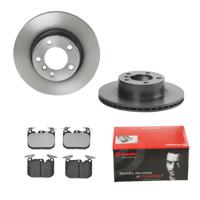 Remmenset, remschijf BREMBO, Remschijftype: Binnen geventileerd, Inbouwplaats: Vooras, u.a. für BMW - thumbnail