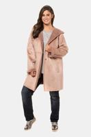 Ulla Popken Jas, knoopsluiting, capuchon, 2 zakken - Grote Maten