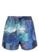 Paul Smith short de bain à imprimé Narcissus - Bleu - thumbnail