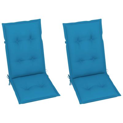 vidaXL Tuinstoelkussens 2 st 120x50x7 cm blauw vidaXL Tuinstoelkussens 2 st 120x50x7 cm blauw