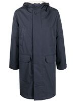 Yves Salomon parka à doublure lainée - Bleu