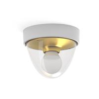 Nowodvorski Witte plafondlamp Nook met gouden binnenkant 7970 - thumbnail