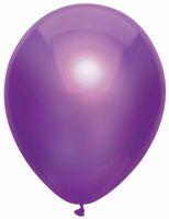 Paarse metallic ballonnen 30cm - 10 stuks