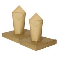 Feest servetten - 100x - goud - 3 laags - 33 x 33 cm