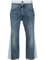 Junya Watanabe MAN jean court bicolore - Bleu - thumbnail