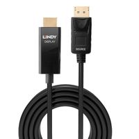 Lindy 40926 video kabel adapter 2 m DisplayPort HDMI Type A (Standaard) Zwart - thumbnail