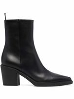 Gianvito Rossi bottines Dylan en cuir - Noir - thumbnail