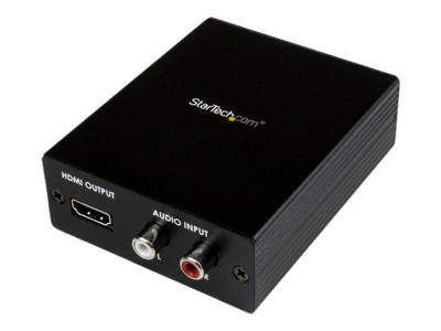.com Component VGA-video en audio-naar-HDMI-converter - PC-naar-HDMI - 1920x1200 - Videoconverter - componentvideo, VGA - HDMI - zwart .com Component VGA-video en audio-naar-HDMI-converter - PC-naar-HDMI - 1920x1200 - Videoconverter - componentvideo, VGA - HDMI - zwart