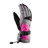 VIKING Ronda Winterhandschoenen voor dames, hardshell-materiaal, polstrekker, manchet, antislip palm, kleur Ronda, grijs/roze, maat 6