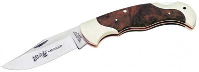 Herbertz zakmes Diamond 21 cm RVS/hout zilver/wit/bruin 2-delig Herbertz zakmes Diamond 21 cm RVS/hout zilver/wit/bruin 2-delig