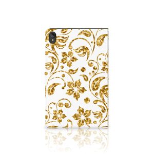 Lenovo Tab P11 | P11 Plus Tablet Cover Gouden Bloemen