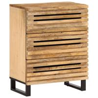 Dressoir 60x34x75 cm massief ruw mangohout - thumbnail