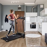 Elektrische Loopband Opvouwbare Hometrainer Oprolbare Fitnessapparatuur LCD-Scherm - thumbnail